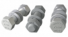 Hexagon bolt, nut and washers assembly for high-strength structural bolting assemblies for preloading. EN 14399:3-2005. System HR